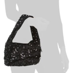 Elegant Black Sequin Women's Bag by Most Wanted NWT